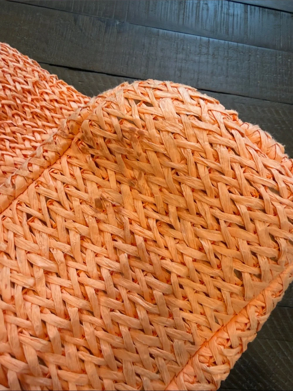 Woven Floral Tote Bag